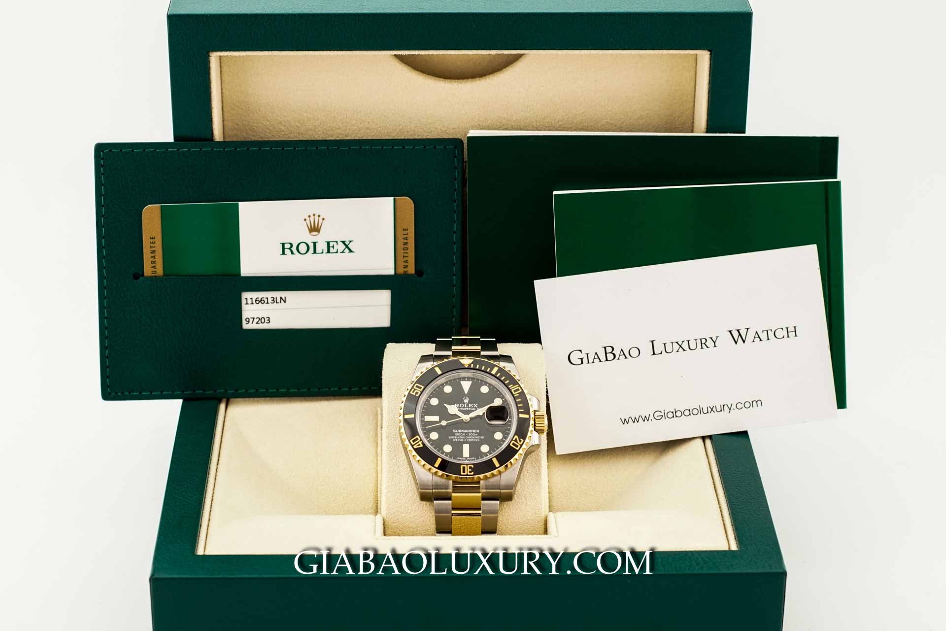 Mẫu đồng hồ Rolex chính hãng tại Gia Bảo Luxury luôn đầy đủ hộp, số thẻ